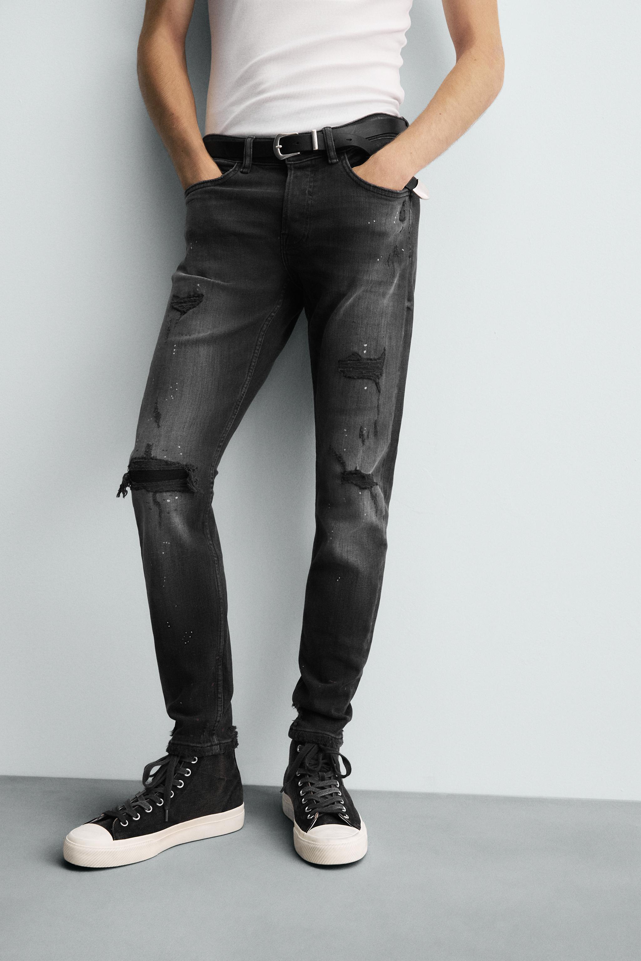 RIPPED SKINNY FIT JEANS